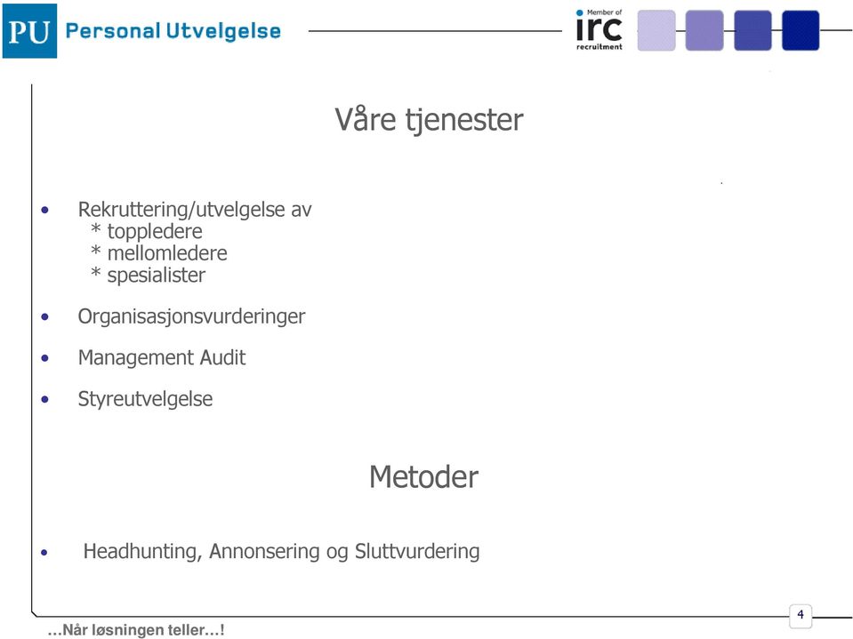 Organisasjonsvurderinger Management Audit