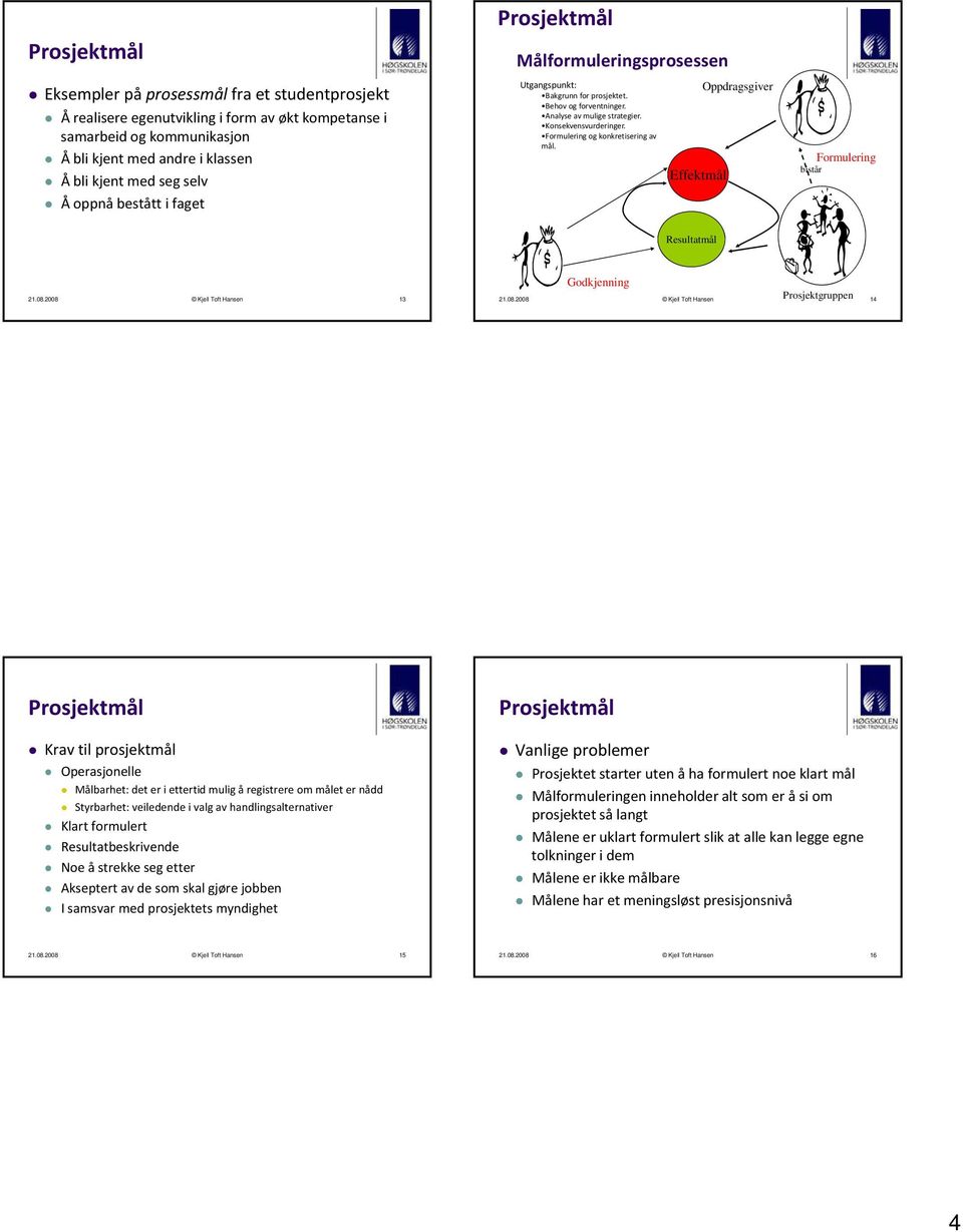 Effektmål Oppdragsgiver Formulering bistår Resultatmål 21.08.