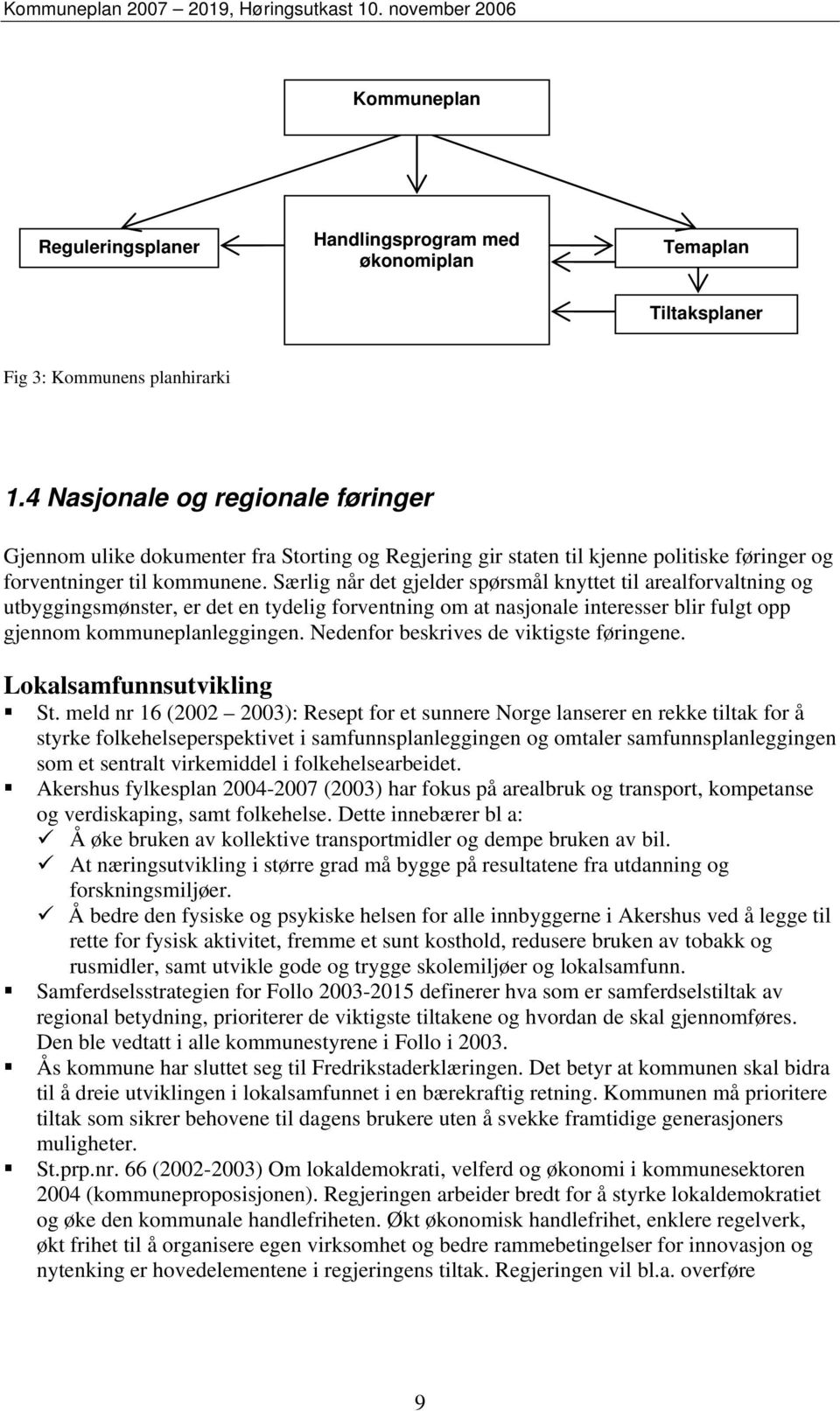 Særlig når det gjelder spørsmål knyttet til arealforvaltning og utbyggingsmønster, er det en tydelig forventning om at nasjonale interesser blir fulgt opp gjennom kommuneplanleggingen.