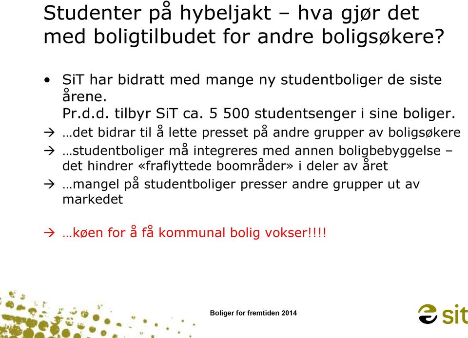 5 500 studentsenger i sine boliger.