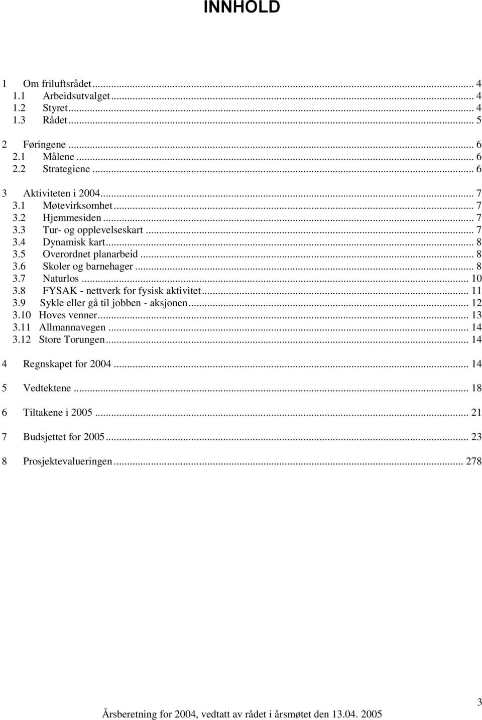 .. 8 3.7 Naturlos... 10 3.8 FYSAK - nettverk for fysisk aktivitet... 11 3.9 Sykle eller gå til jobben - aksjonen... 12 3.10 Hoves venner... 13 3.11 Allmannavegen.