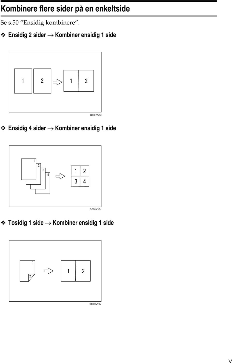 Ensidig 2 sider Kombiner ensidig 1 side GCSHVY7J