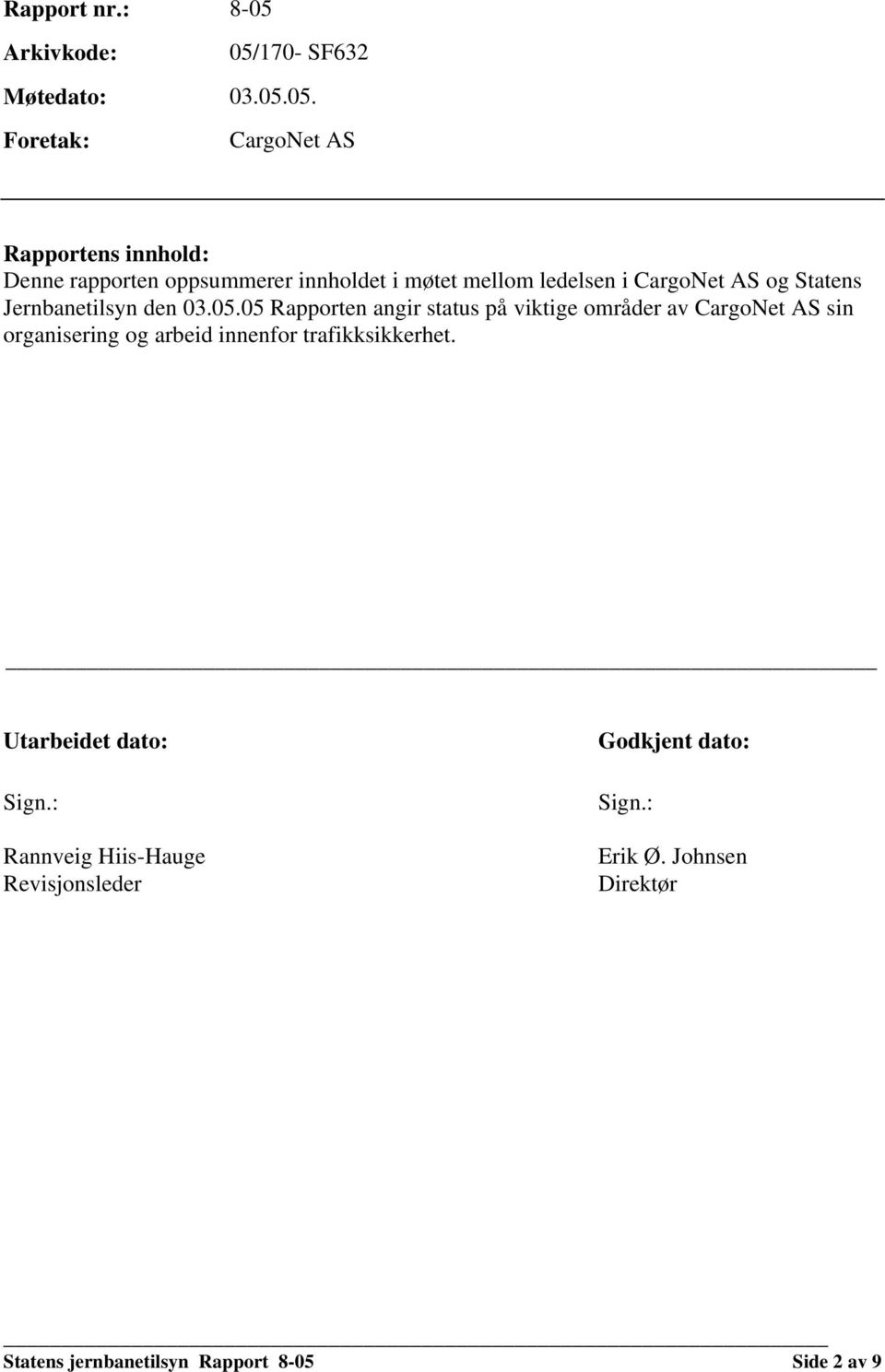 170- SF632 Møtedato: 03.05.