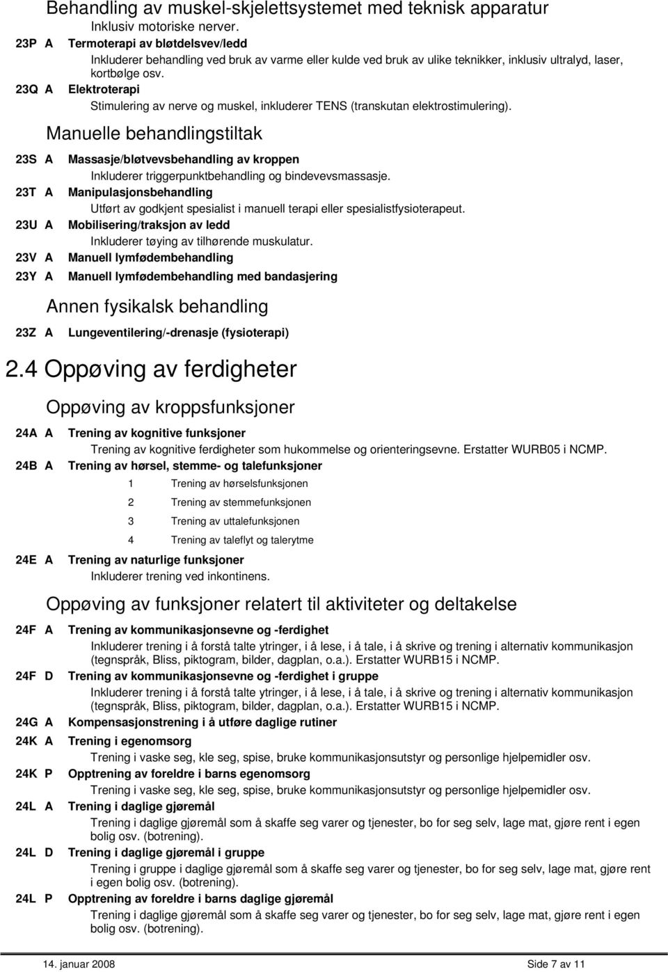 Elektroterapi timulering av nerve og muskel, inkluderer TEN (transkutan elektrostimulering).