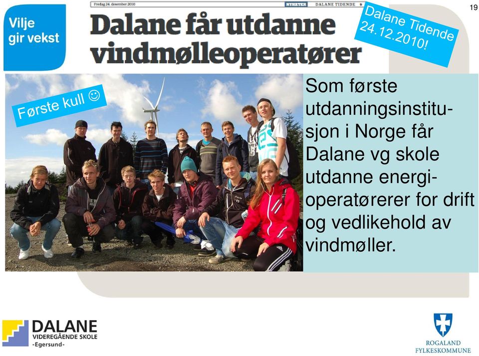 utdanne energioperatørerer for drift