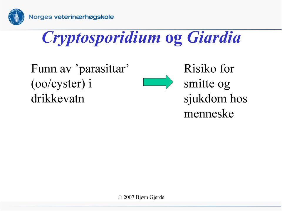 (oo/cyster) i drikkevatn