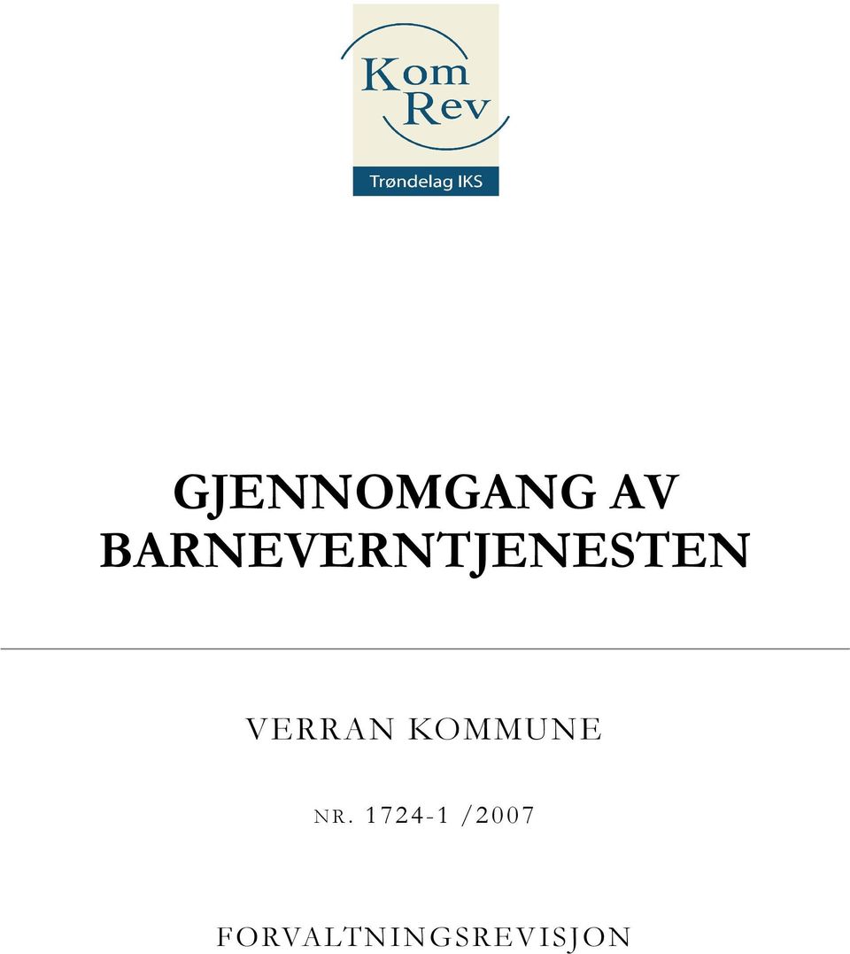 VERRAN KOMMUNE N R.