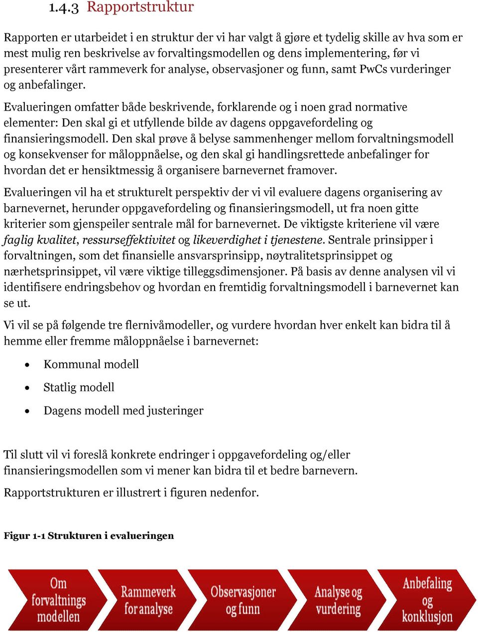 Evalueringen omfatter både beskrivende, forklarende og i noen grad normative elementer: Den skal gi et utfyllende bilde av dagens oppgavefordeling og finansieringsmodell.