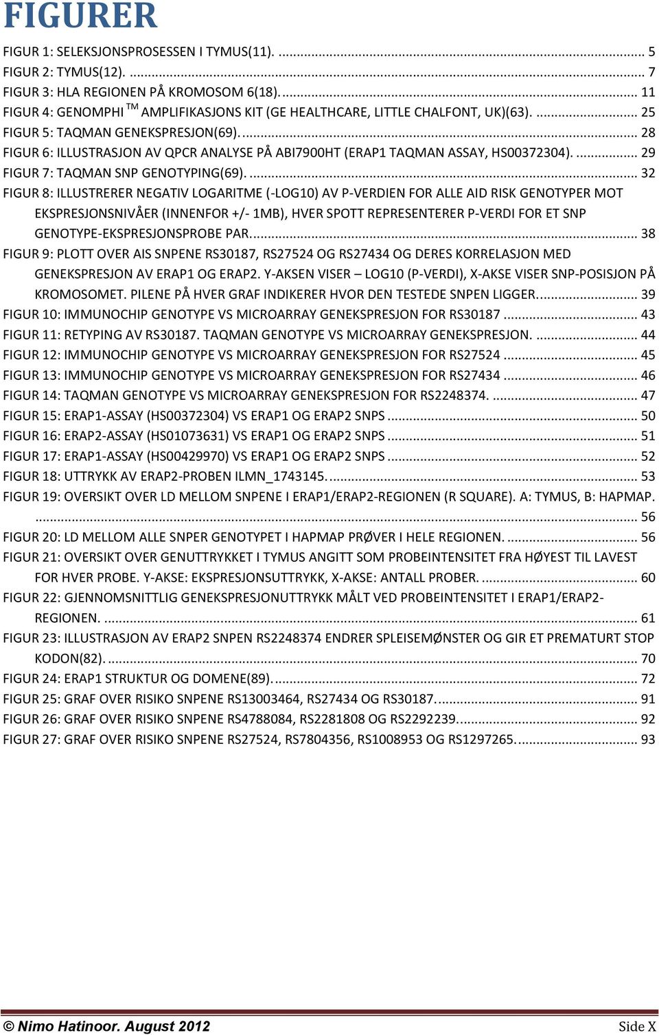 ... 28 FIGUR 6: ILLUSTRASJON AV QPCR ANALYSE PÅ ABI7900HT (ERAP1 TAQMAN ASSAY, HS00372304).... 29 FIGUR 7: TAQMAN SNP GENOTYPING(69).