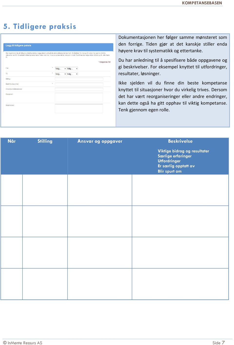 Ikke sjelden vil du finne din beste kompetanse knyttet til situasjoner hvor du virkelig trives.