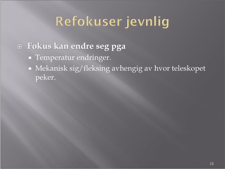 Mekanisk sig/fleksing