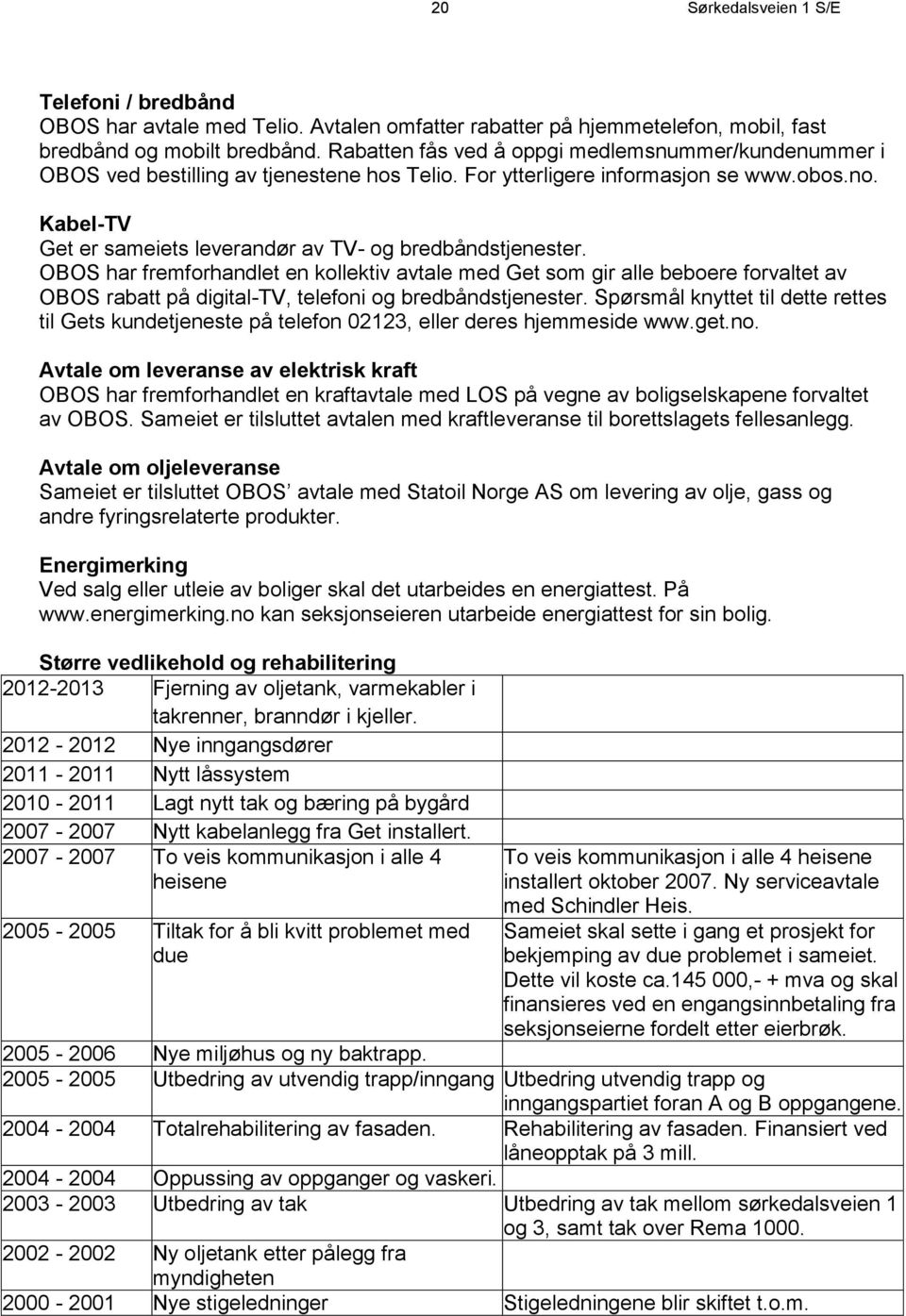 Kabel-TV Get er sameiets leverandør av TV- og bredbåndstjenester.