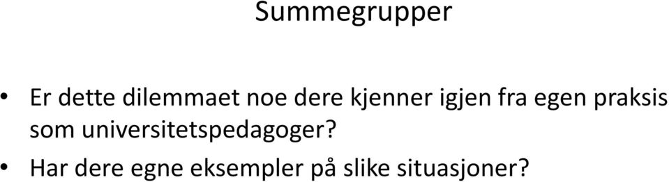 som universitetspedagoger?