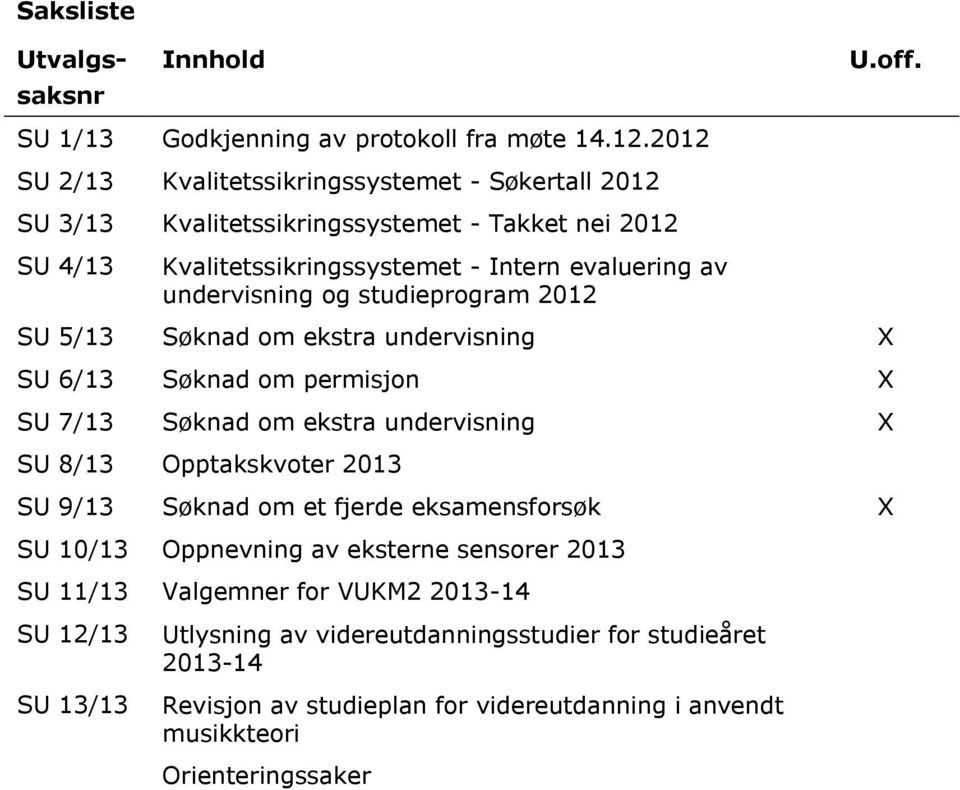 og studieprogram 2012 U.off.