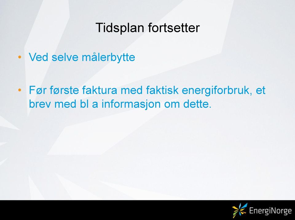 med faktisk energiforbruk, et