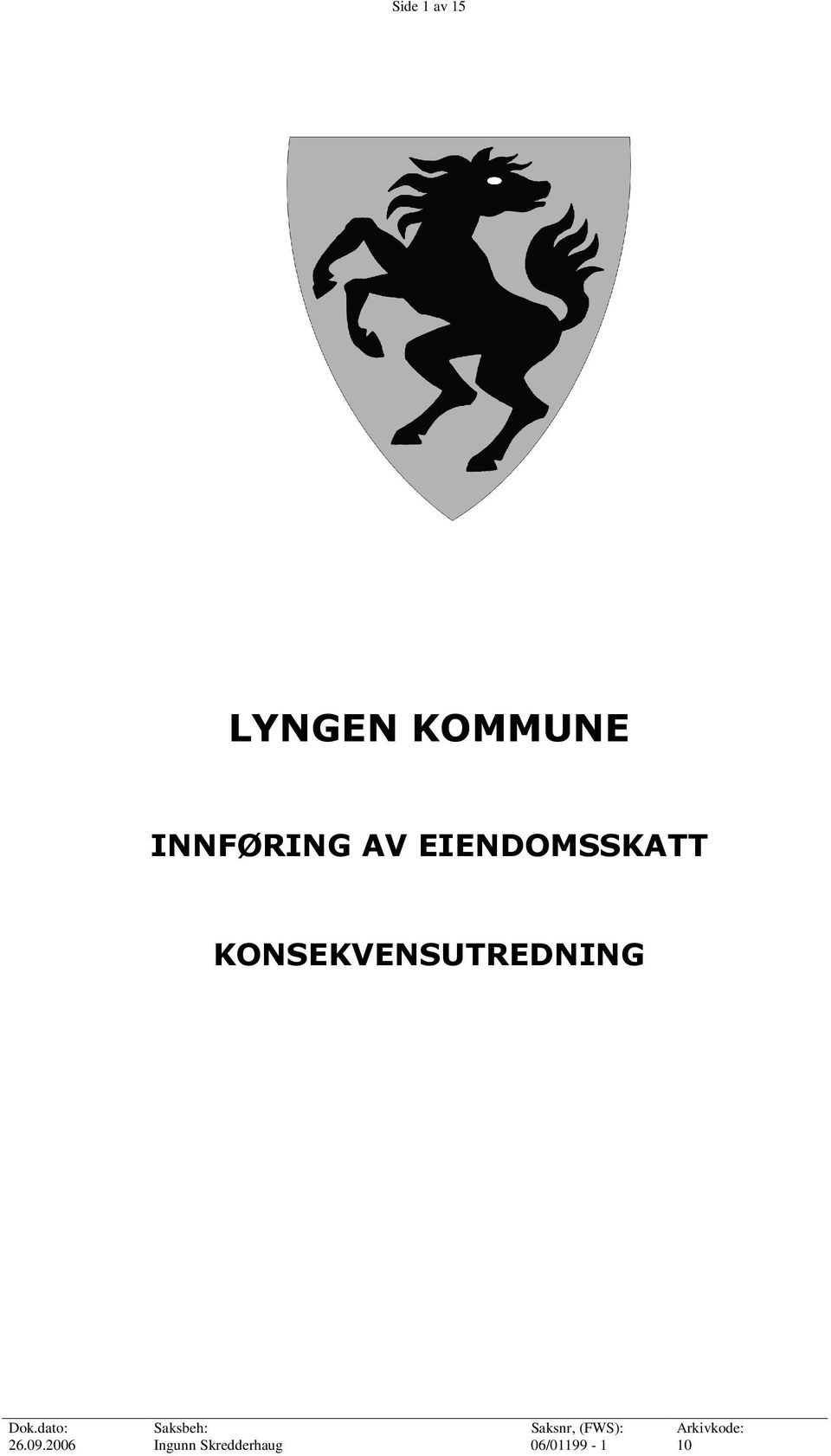 INNFØRING AV