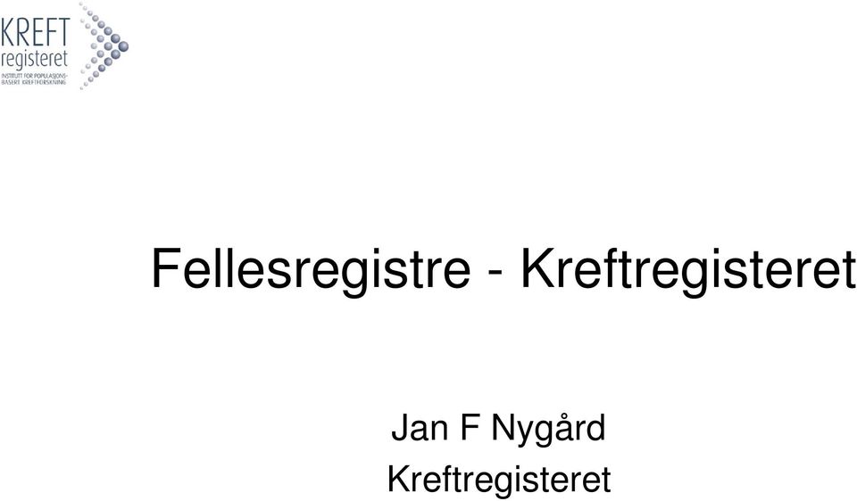 Kreftregisteret