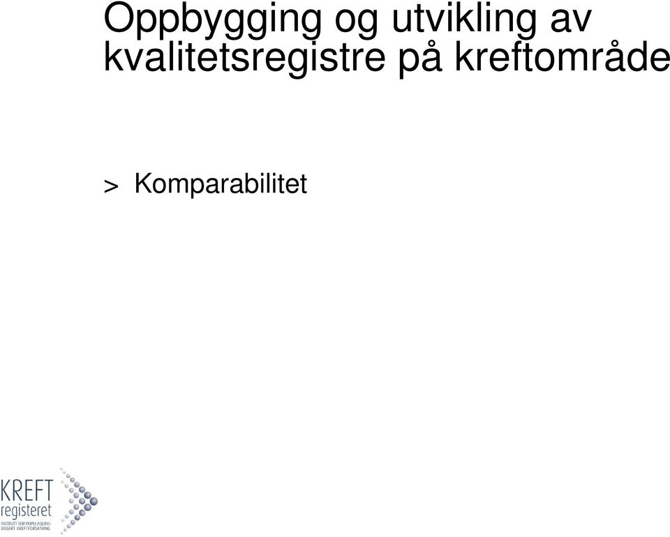 kvalitetsregistre