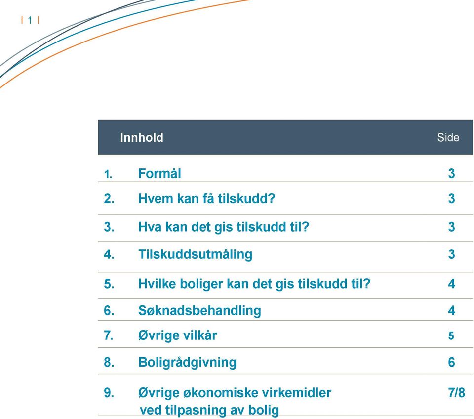 Hvilke boliger kan det gis tilskudd til? 4 6. Søknadsbehandling 4 7.