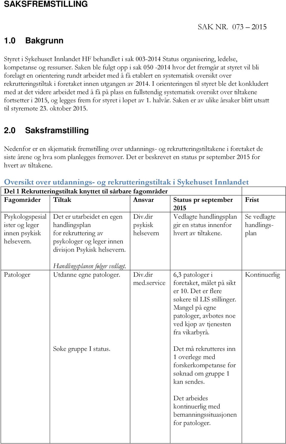 utgangen av 2014.