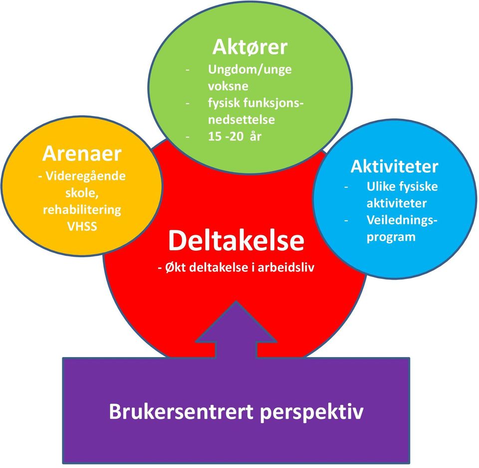 Deltakelse - Økt deltakelse i arbeidsliv Aktiviteter - Ulike