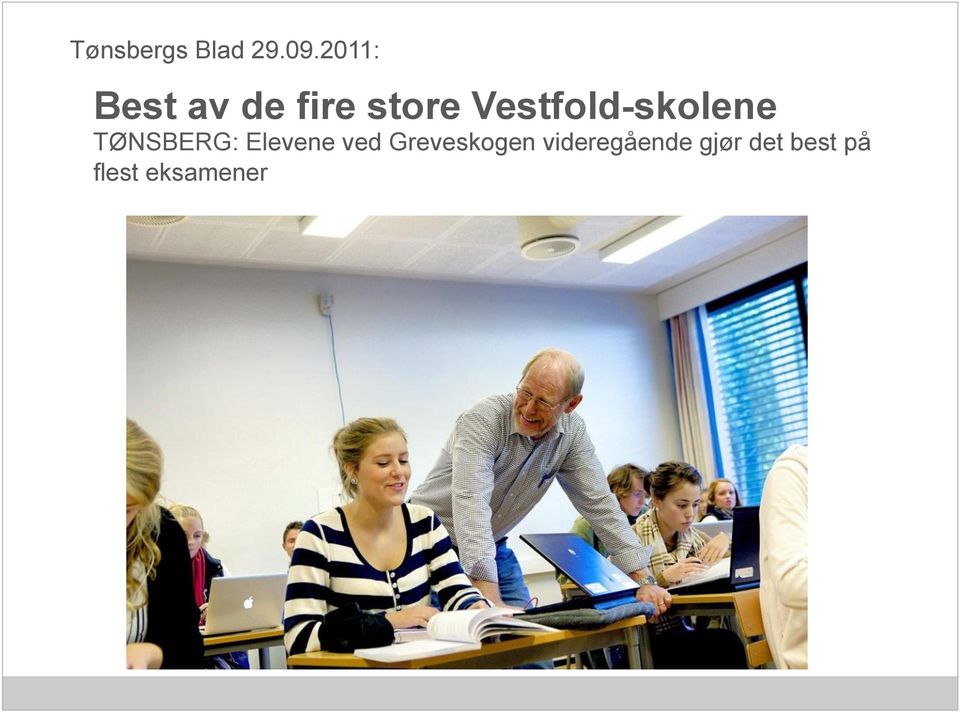 Vestfold-skolene TØNSBERG: Elevene