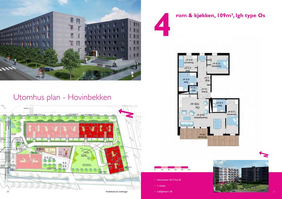 4m 5m Hovinveien 43 F, Hus B 1.