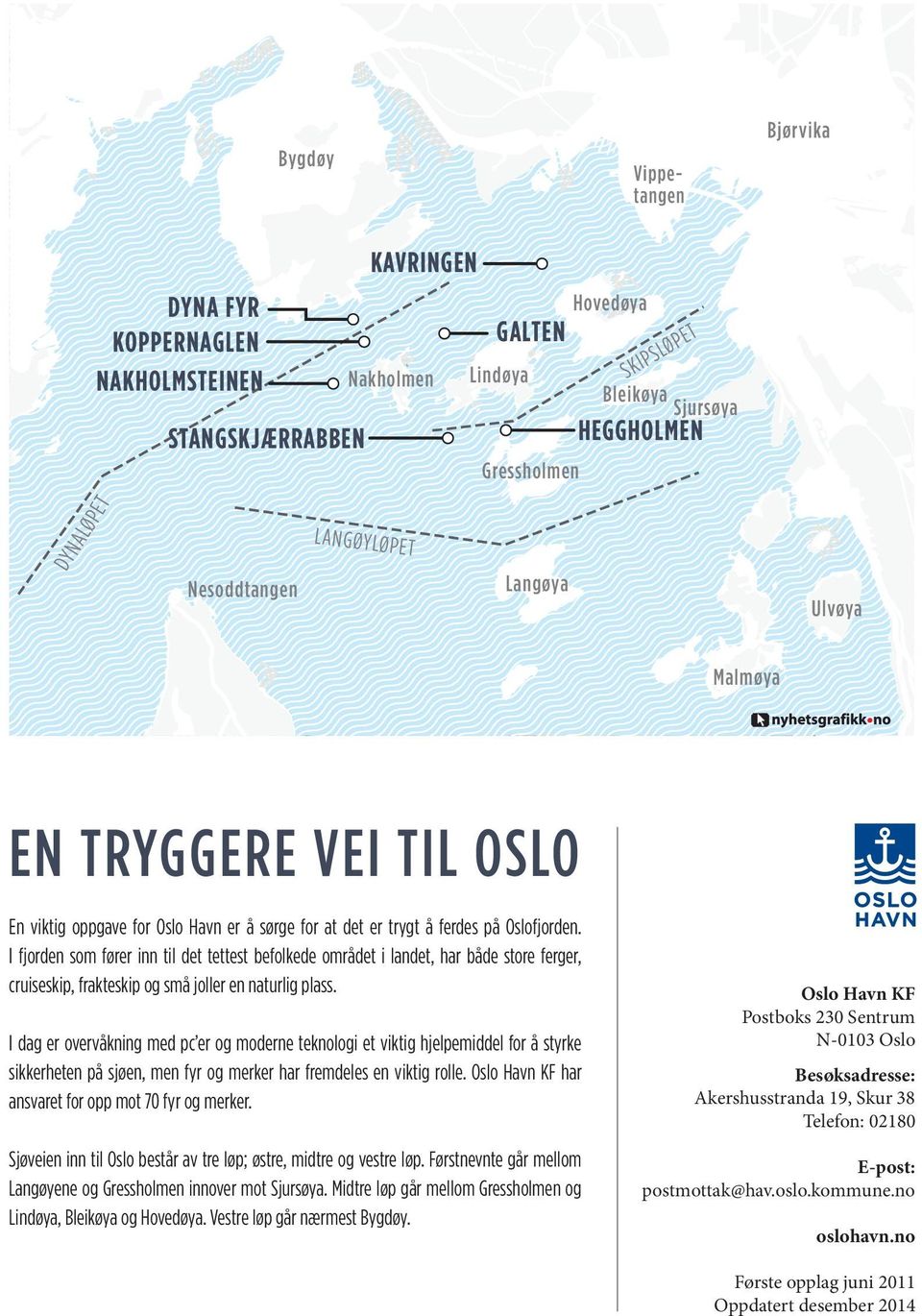 I fjorden som fører inn til det tettest befolkede området i landet, har både store ferger, cruiseskip, frakteskip og små joller en naturlig plass.