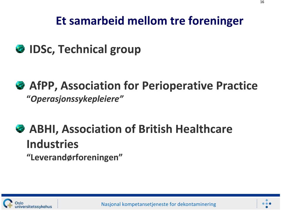 Operasjonssykepleiere ABHI, Association of British Healthcare