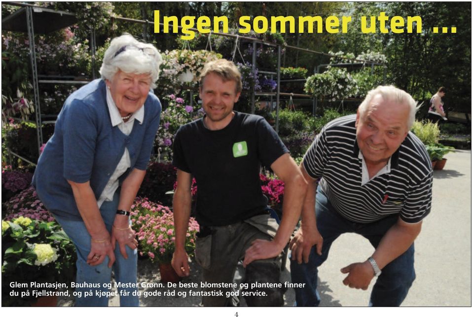 De beste blomstene og plantene finner du på