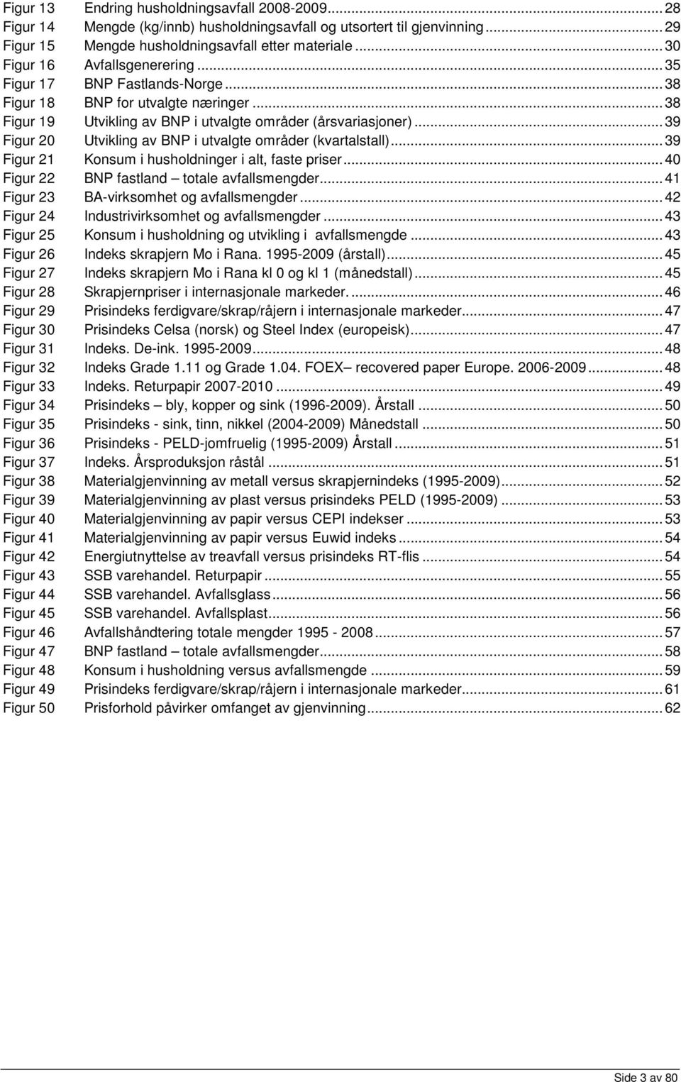 .. 39 Figur 2 Utvikling av BNP i utvalgte områder (kvartalstall)... 39 Figur 21 Konsum i husholdninger i alt, faste priser... 4 Figur 22 BNP fastland totale avfallsmengder.