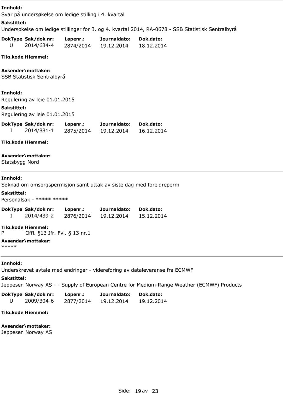 , RA-0678 - SSB Statistisk Sentralbyrå 2014