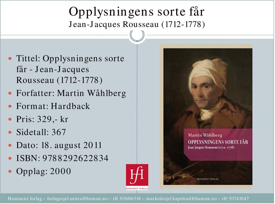 (1712-1778) Forfatter: Martin Wåhlberg Format: Hardback Pris: