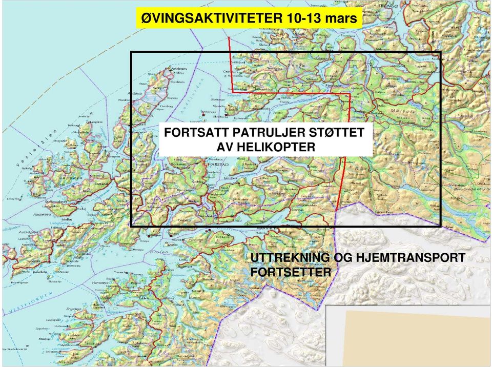 STØTTET AV HELIKOPTER