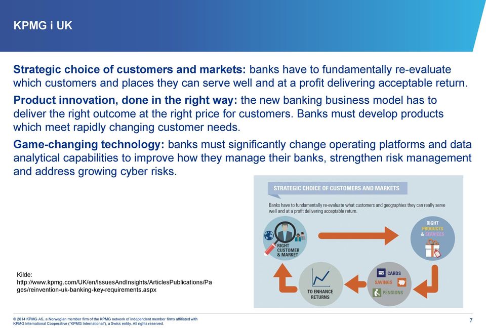 Banks must develop products which meet rapidly changing customer needs.