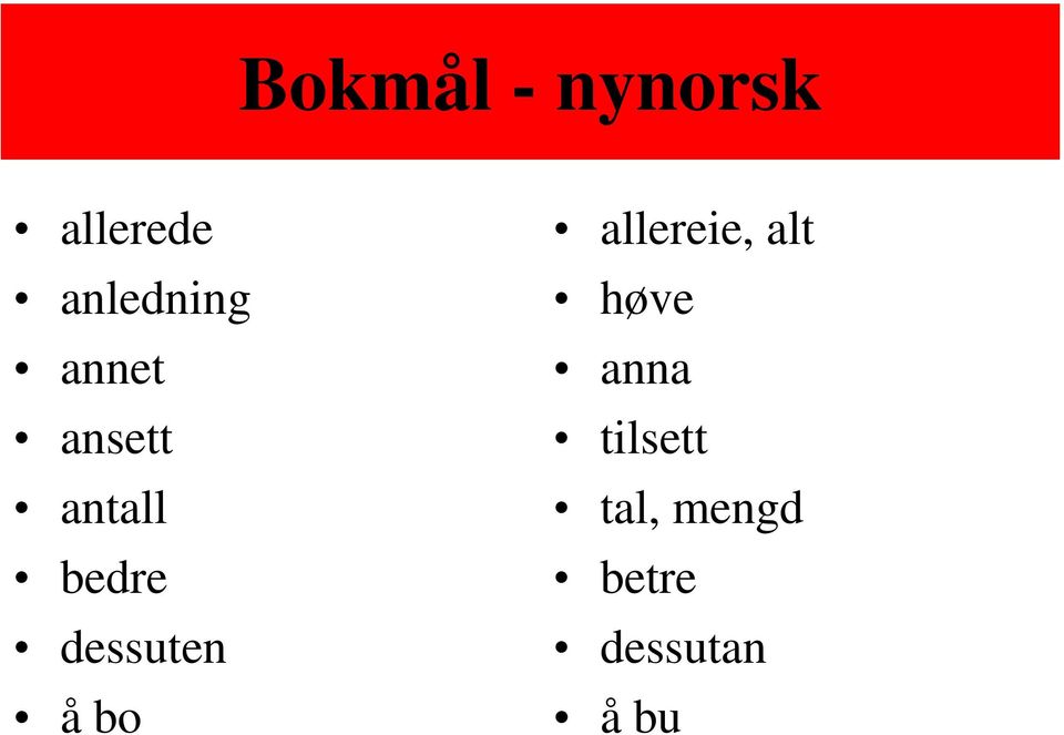 bedre dessuten å bo allereie, alt