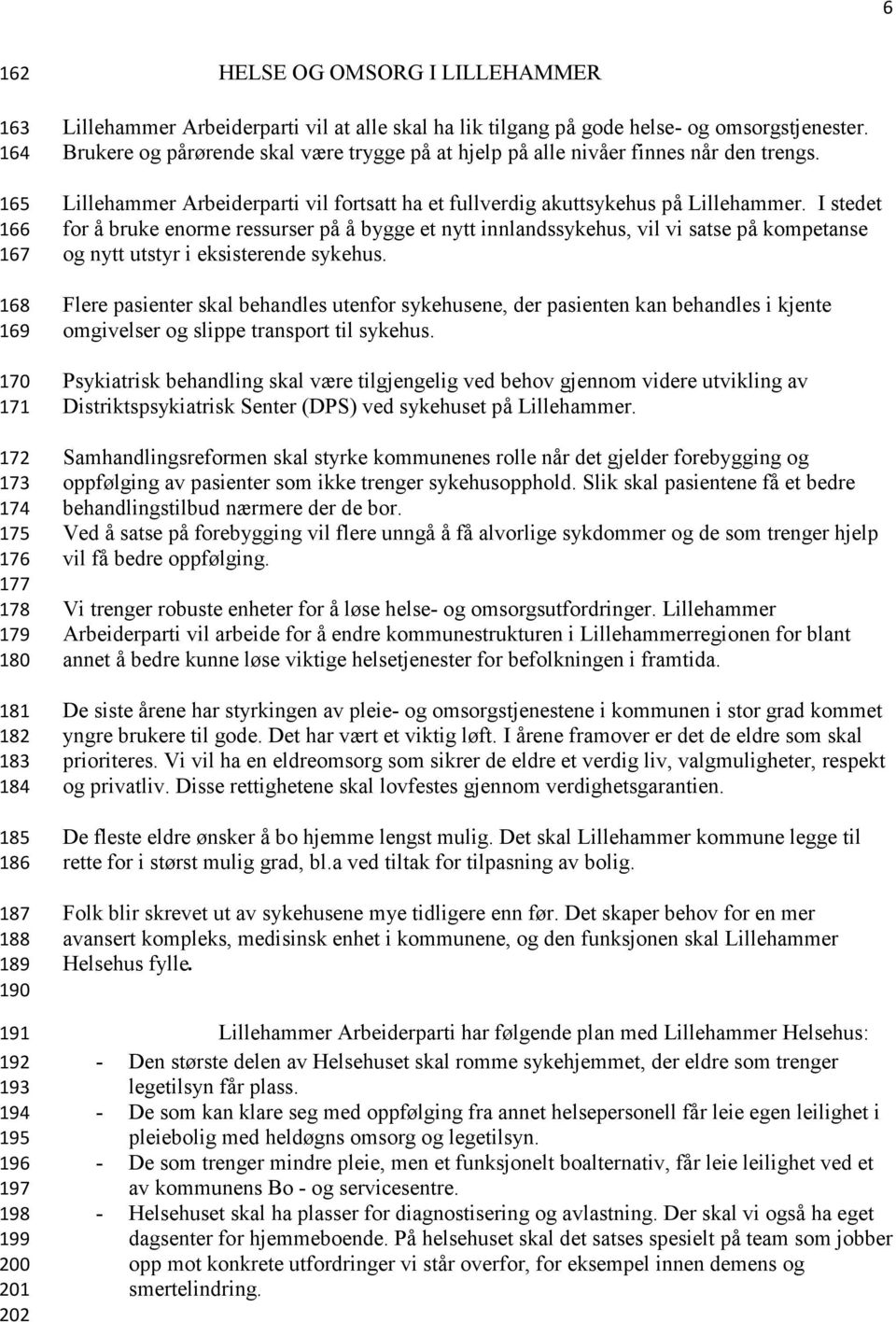Lillehammer Arbeiderparti vil fortsatt ha et fullverdig akuttsykehus på Lillehammer.