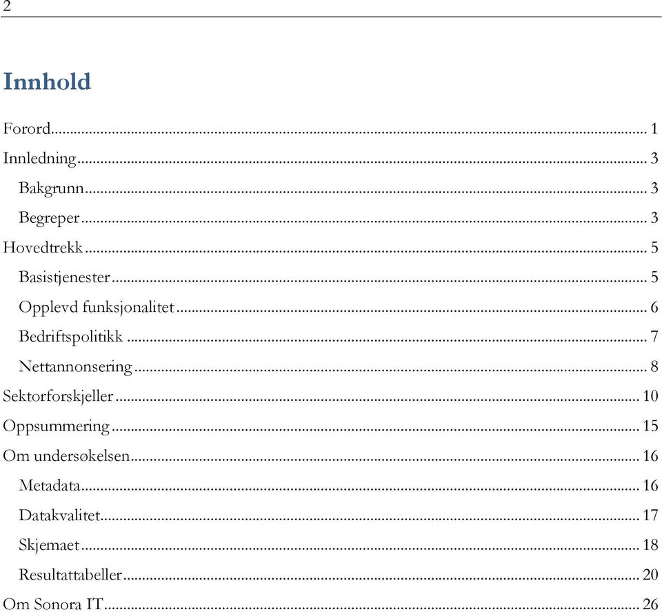 .. 7 Nettannonsering... 8 Sektorforskjeller... 10 Oppsummering.