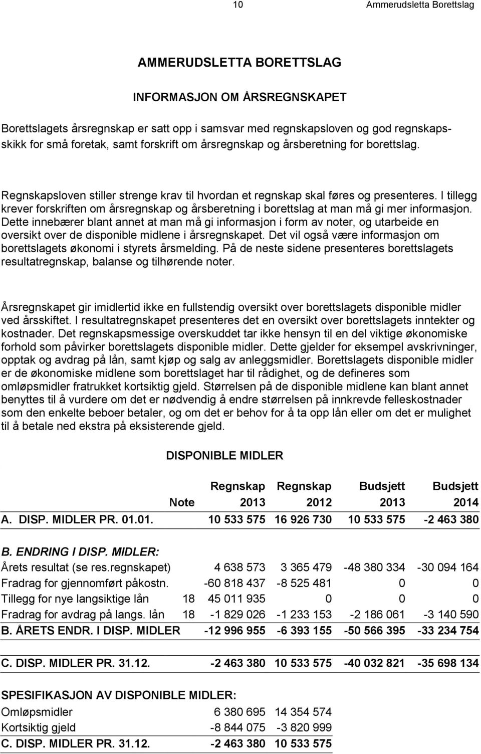 I tillegg krever forskriften om årsregnskap og årsberetning i borettslag at man må gi mer informasjon.