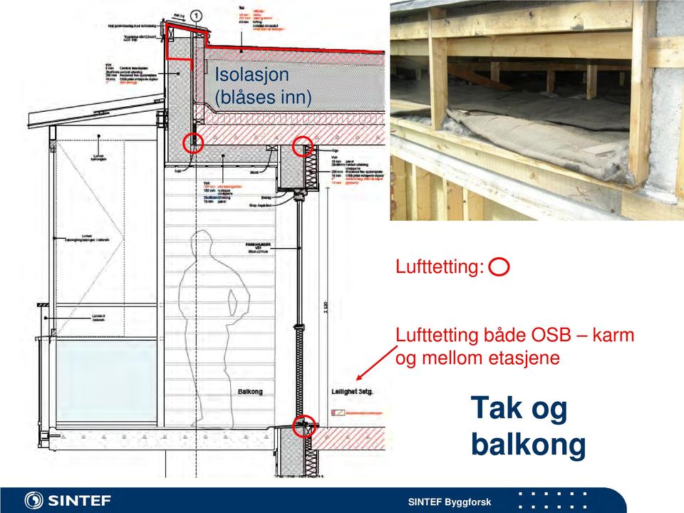 Lufttetting både OSB