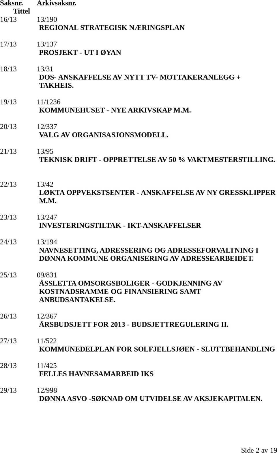 22/13 13/42 LØKTA OPPVEKSTSENTER - ANSKAFFELSE AV NY GRESSKLIPPER M.