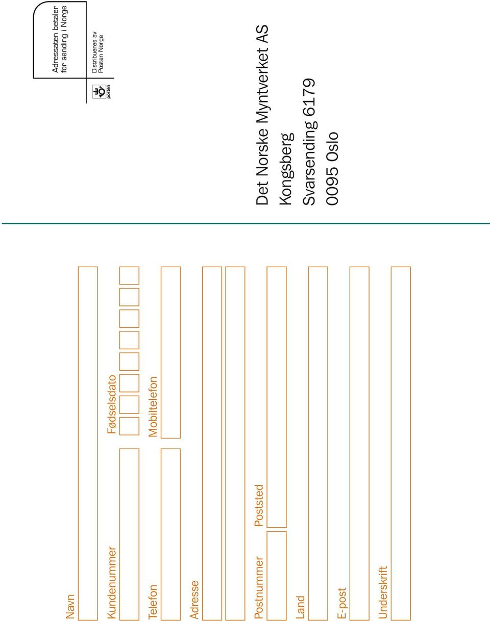 Land E-post Underskrift Det Norske