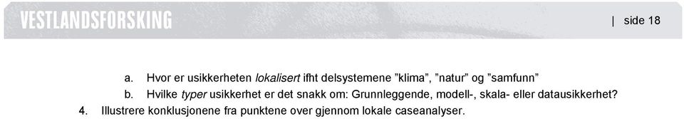 Hvilke typer usikkerhet er det snakk om: Grunnleggende,