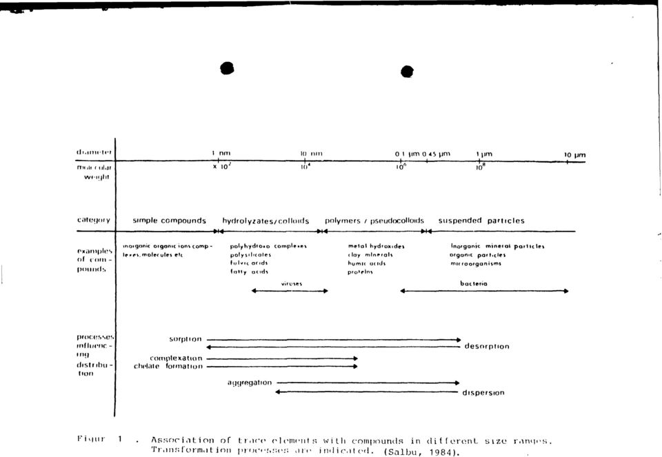 polyhydroao comple«et polysiluolei f ii Ivic of id) fitly acid* metal hydroxidei (lay mlnrrol» humlc u( ids pro'rlns Inorganic minerat particles organic particlel mirraorcjanismf bac