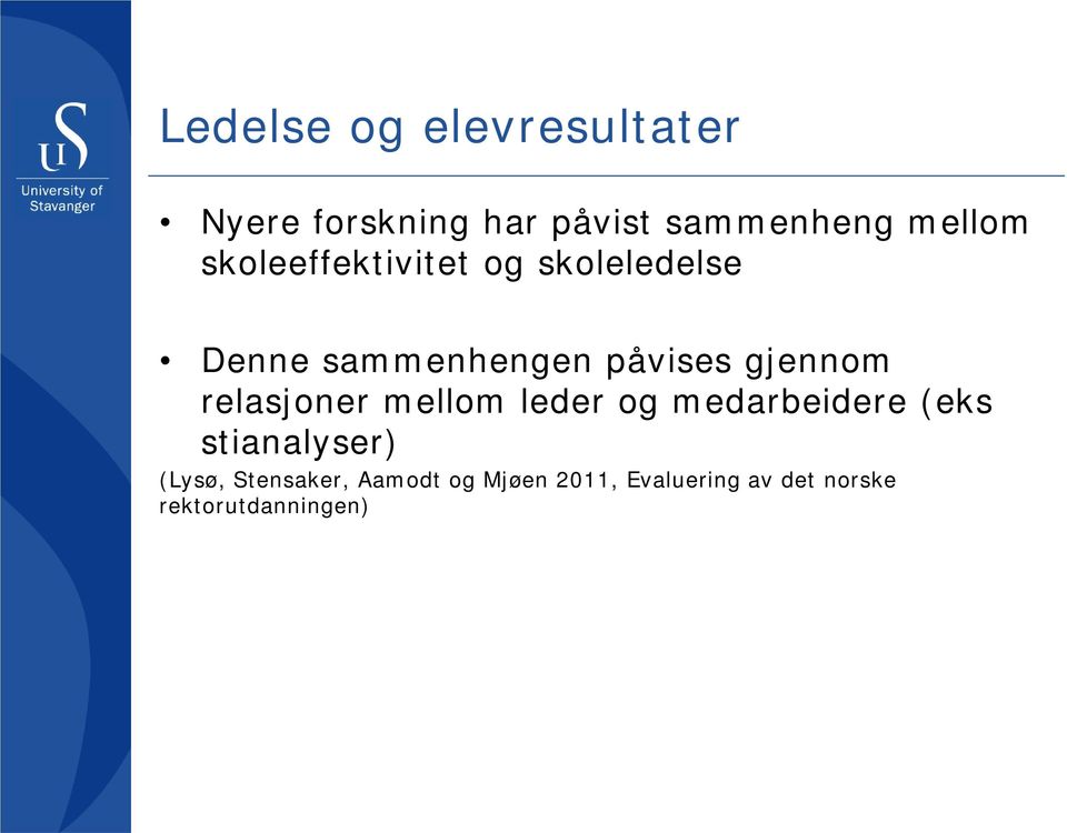 relasjoner mellom leder og medarbeidere (eks stianalyser) (Lysø,