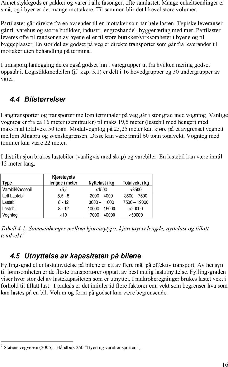 Partilaster leveres ofte til randsonen av byene eller til store butikker/virksomheter i byene og til byggeplasser.