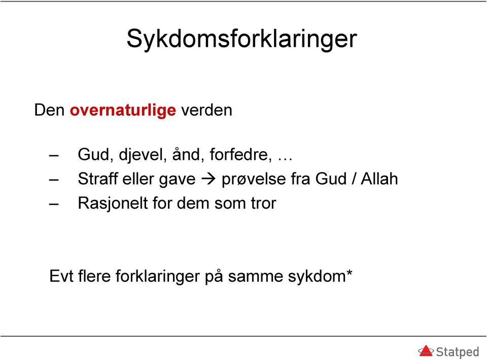 prøvelse fra Gud / Allah Rasjonelt for dem