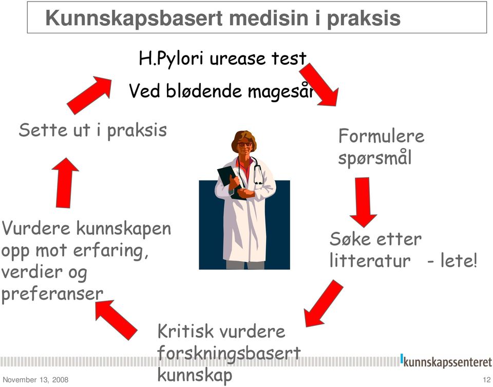 Formulere spørsmål Vurdere kunnskapen opp mot erfaring, verdier og