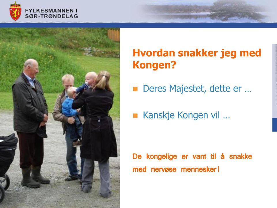 Kongen vil De kongelige er vant