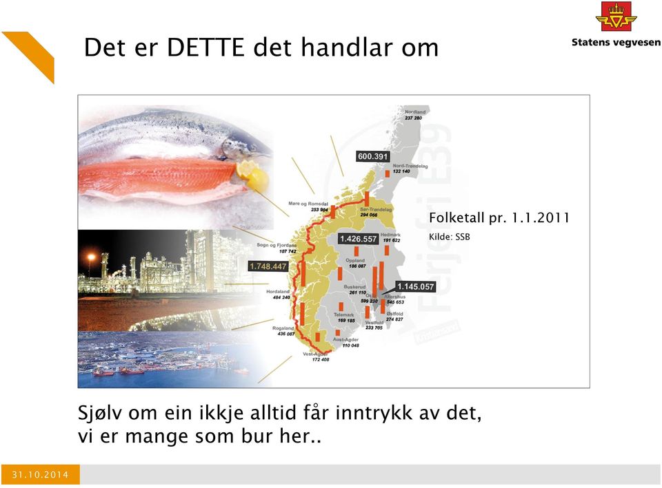 1.2011 Kilde: SSB Sjølv om ein